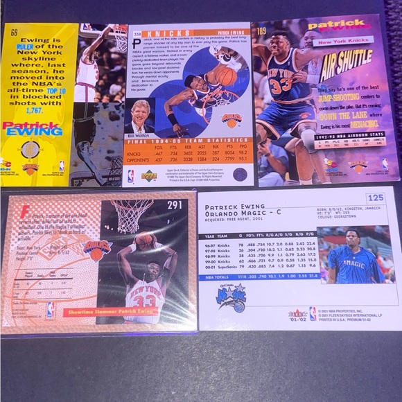 Patrick Ewing Cards (5) 1993-2001 - Picture 2 of 4